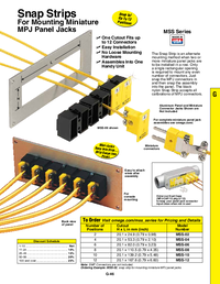 Thumbnail of document Data Sheet - MSS-02 Snap Strips for Mounting Miniature Thermocouple Panel Jack Connectors